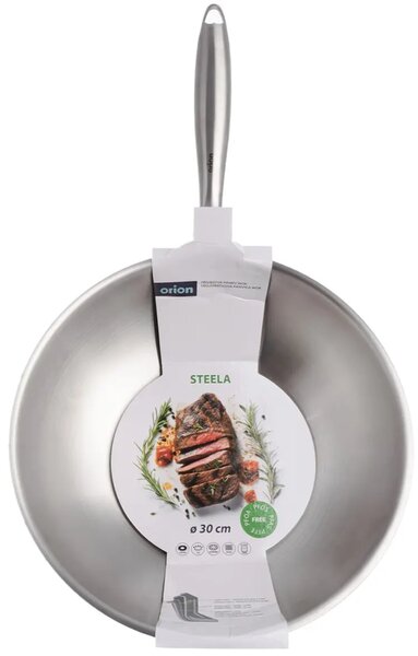 Teela Wok panvica Ø 30 cm, nehrdzavejúca oceľ ORION 113234