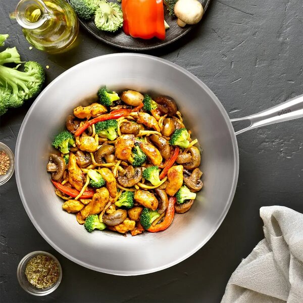 Teela Wok panvica Ø 30 cm, nehrdzavejúca oceľ ORION 113234