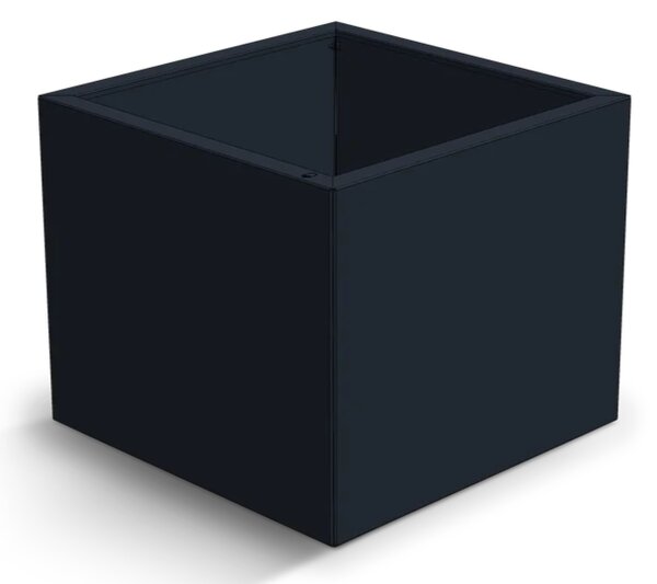 Cube Záhradný kvetináč 60 × 60 × 50 cm, nerezový, antracitový CORGARDEN 1087