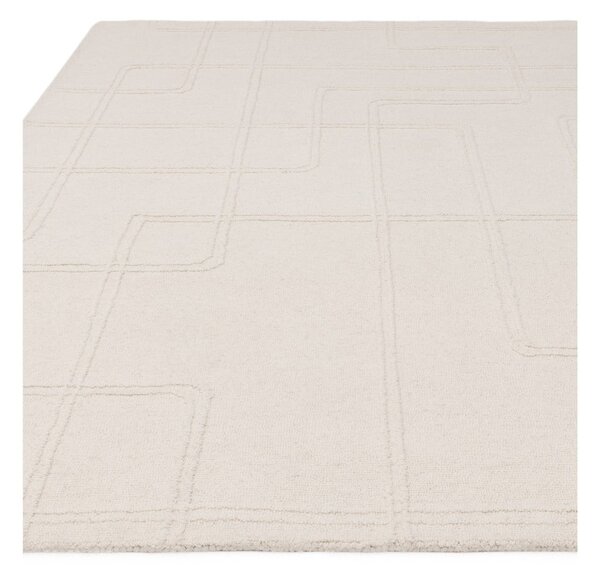 Krémovobiely ručne tkaný vlnený koberec 120x170 cm Ada – Asiatic Carpets