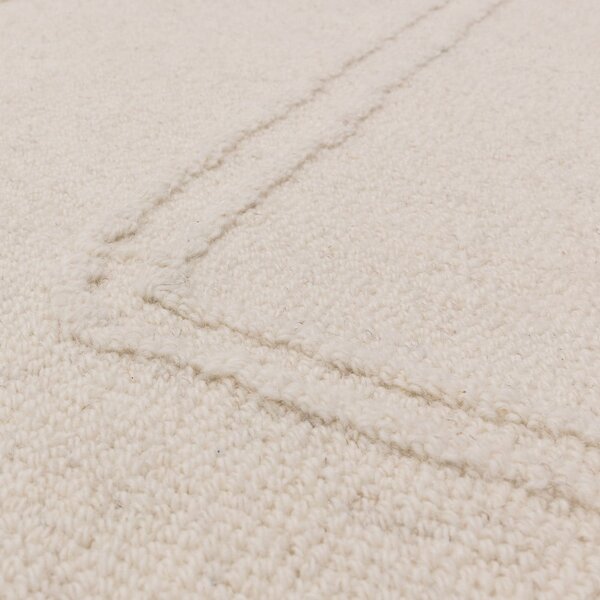 Krémovobiely ručne tkaný vlnený koberec 120x170 cm Ada – Asiatic Carpets