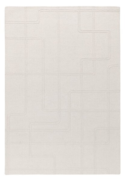 Krémovobiely ručne tkaný vlnený koberec 120x170 cm Ada – Asiatic Carpets