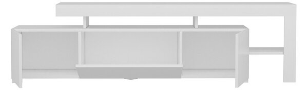 Hanah Home TV stolík Beliz s LED osvetlením biely