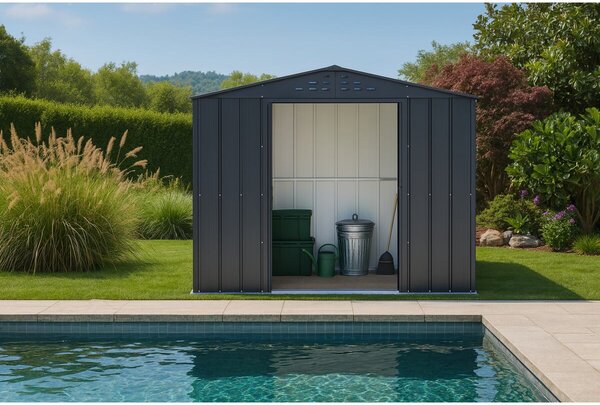 Titan Top Záhradný domček 4,7 m², antracit DURAMAX 50010