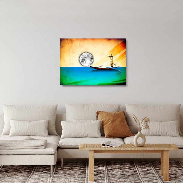 Sklenený obraz - Staroveká maľba (70x50 cm)