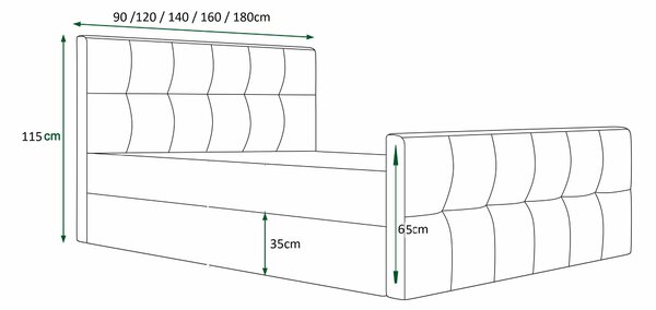 NovýNábytok.sk Manželská posteľ 160 cm Quintin (béžová) (s roštom a úložným priestorom). Akcia -20%. Vlastná spoľahlivá doprava až k Vám domov. 1047142