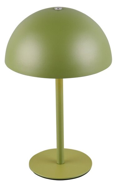 Zelená LED stolová lampa s kovovým tienidlom (výška 21 cm) Munoz – Reality