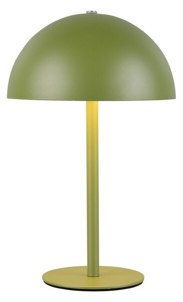 Zelená LED stolová lampa s kovovým tienidlom (výška 21 cm) Munoz – Reality