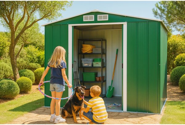 Titan Eco Záhradný domček 4,7 m², zelený DURAMAX 61161