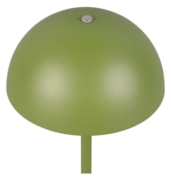 Zelená LED stolová lampa s kovovým tienidlom (výška 21 cm) Munoz – Reality