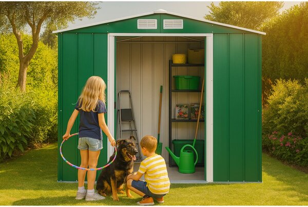 Titan Eco Záhradný domček 4,7 m², zelený DURAMAX 61161