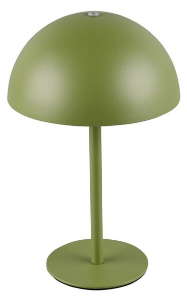 Zelená LED stolová lampa s kovovým tienidlom (výška 21 cm) Munoz – Reality