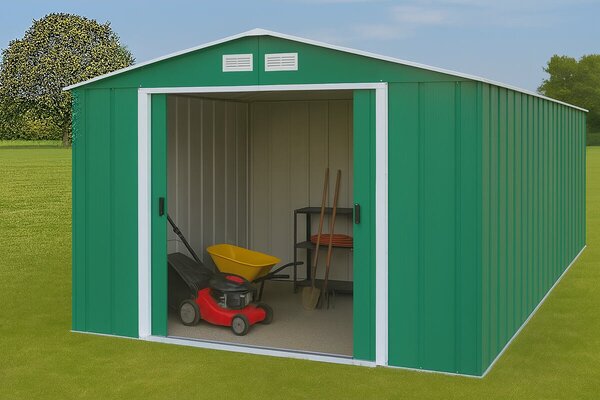 Colossus Eco XXL Záhradný domček 11,6 m², zelený DURAMAX 61361