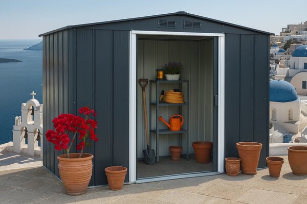 Titan Eco Záhradný domček 4,7 m², antracit DURAMAX 61151