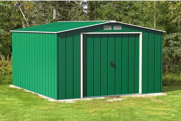 Colossus Eco XXL Záhradný domček 11,6 m², zelený DURAMAX 61361