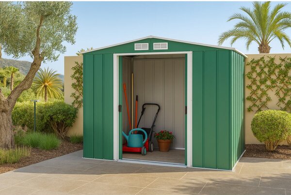 Titan Eco XL Záhradný domček 6,3 m², zelený DURAMAX 60161