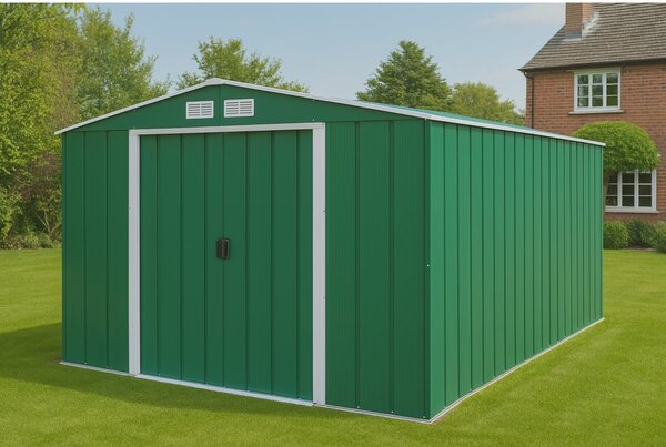 Colossus Eco XXL Záhradný domček 11,6 m², zelený DURAMAX 61361