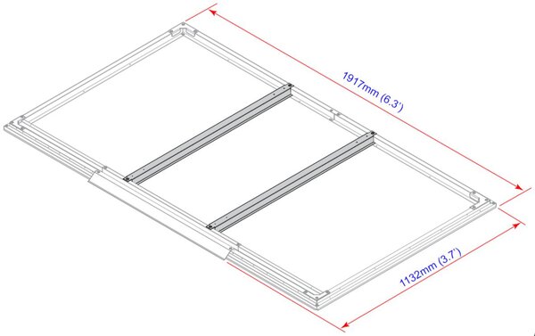 Podlahové profily pre domčeky 2,5 m² DURAMAX 57802