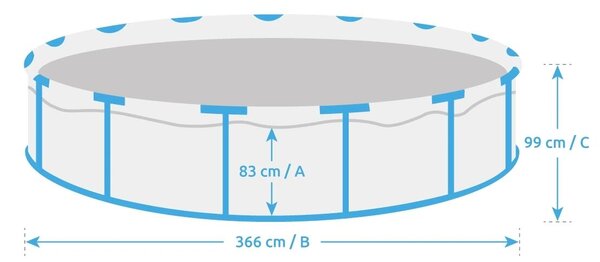 Florida Bazén 3,66 x 0,99 m bez príslušenstva, ratan MARIMEX 10340213