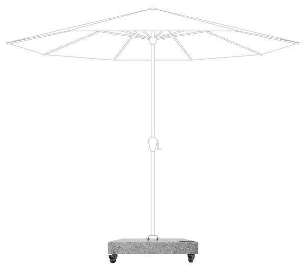 Doppler Pojazdný stojan na slnečník 140 kg - žulový s kolieskami