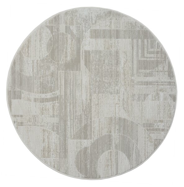 My Flair , Kusový koberec My Circles CA60022 creme kruh, 120x120 (priemer) kruh, béžová, chodba / predsieň