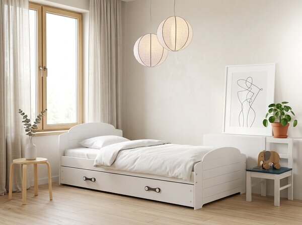 HRUŠKA Posteľ LILI 200x90 biela