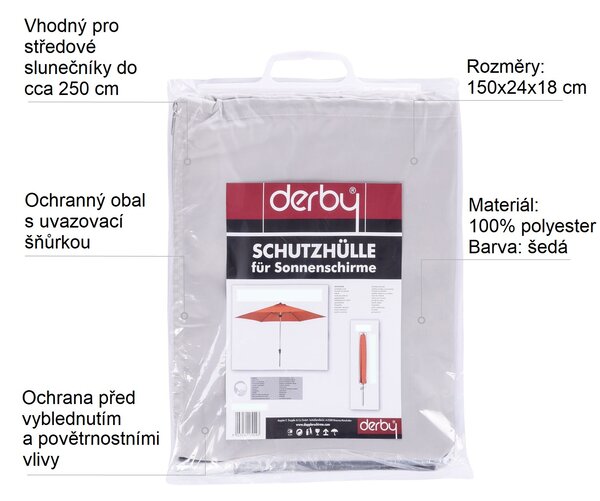 Derby Basic - ochranný obal pre stredové slnečníky do 250 cm