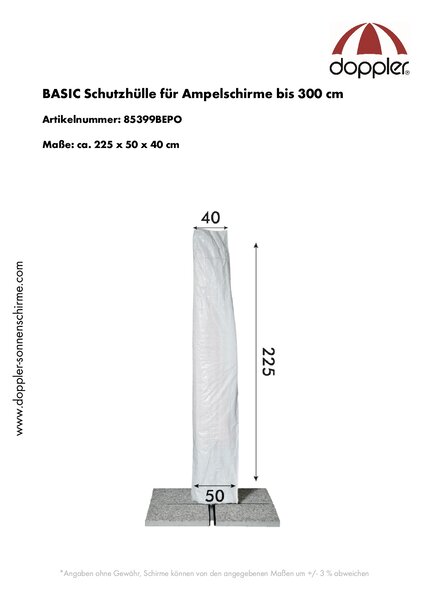 Derby Basic ochranný obal pre slnečníky s bočnou nohou do 300 cm