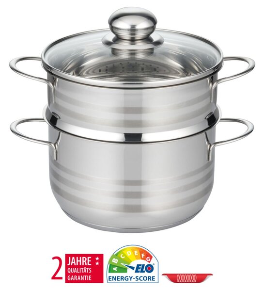 Brillant Naparovací hrniec Ø 18 cm, 1,6/2,4 l, nerezový ELO BASIC 22718