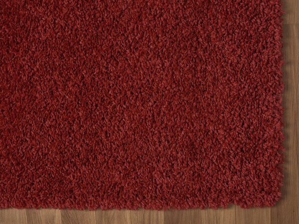 My Flair, Behúň My Shaggy weinrot, 80x200, červená, chodba / predsieň