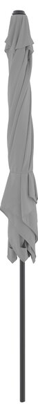 Derby BASIC PUSH UP záhradný slnečník 210 x 210 cm svetlosivá Derby