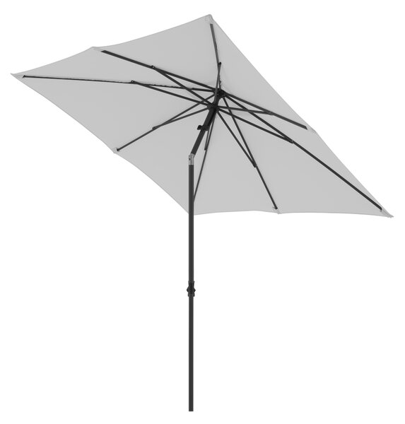 Derby BASIC PUSH UP záhradný slnečník 210 x 210 cm svetlosivá Derby