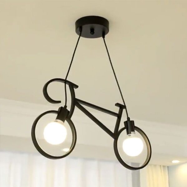 Toolight Toolight, závesné svietidlo bicykel APP216-2CP, čierna, OSW-00352