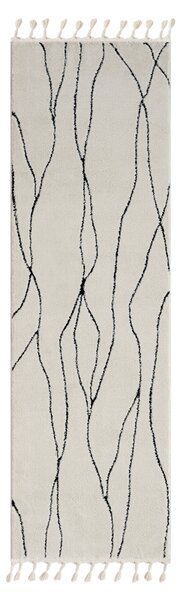 My Flair , Behúň Moroccan Serenity CA40082 weiß, 80x250, čiernobiela, obývacia izba