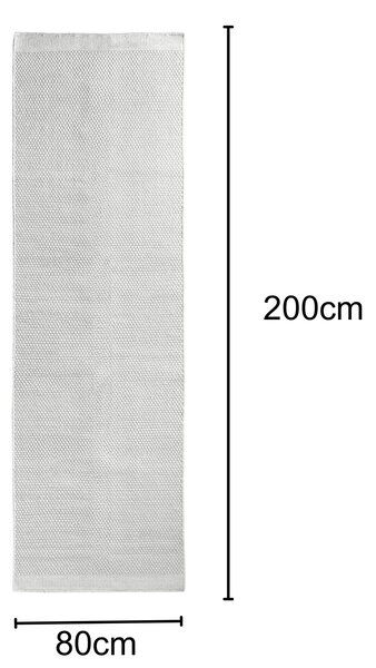 My Flair, Behúň Wooly Dreamscape naturweiß, 80x250, biela, chodba / predsieň