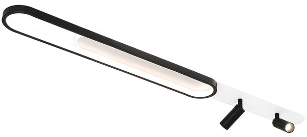 Toolight Toolight, LED stropné svietidlo s bodovými reflektormi 100cm, 45W, 4000K, APP1438-C, čierna-biela, OSW-00967