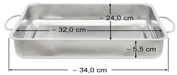 Pekáč 34×24×5,5 cm, nerezový ELO BASIC 53435