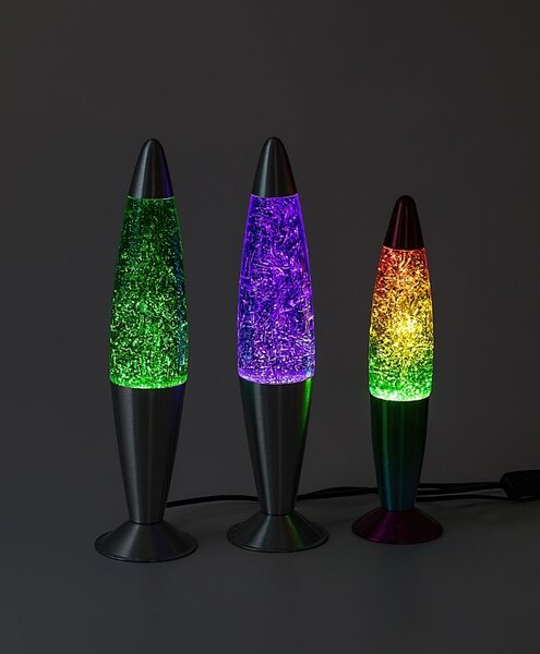 RABALUX 76113 Glitter2 lávová lampa D75mm LED 25W/29lm 3000K strieborná, zelená