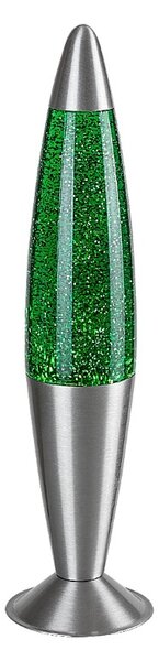 RABALUX 76113 Glitter2 lávová lampa D75mm LED 25W/29lm 3000K strieborná, zelená