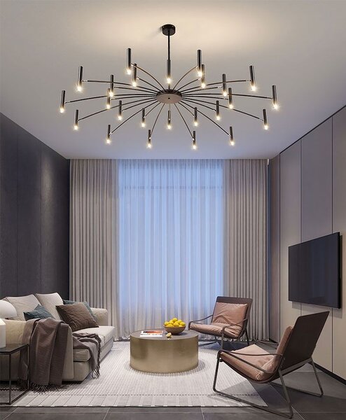 Toolight Toolight, stropná lampa 15xG9 APP1196-15CP, čierna, OSW-40113