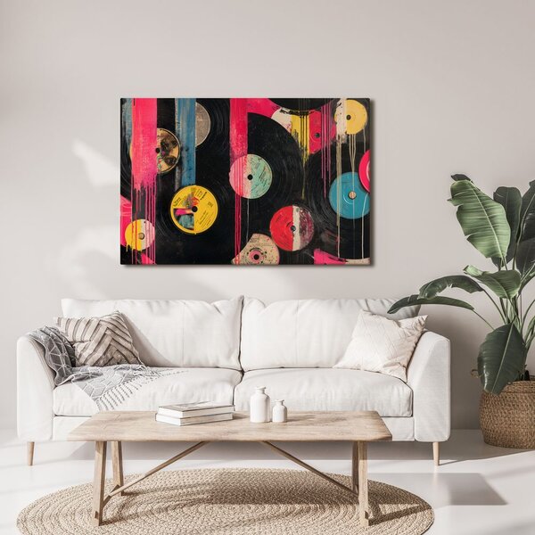 Obraz street artové vinylové platne