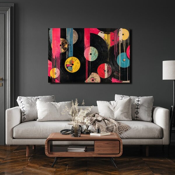 Obraz street artové vinylové platne