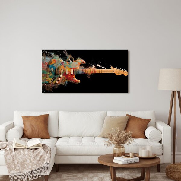 Obraz elektrická gitara v farbách