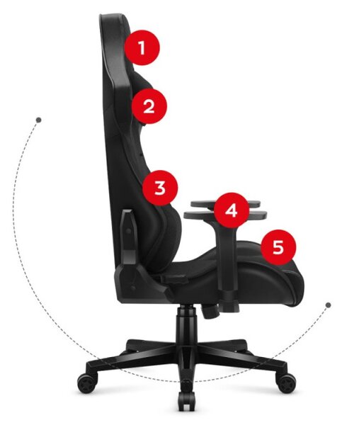 Herná stolička Force 7.6 Black
