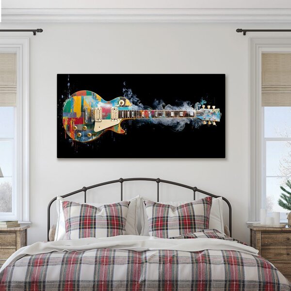 Obraz farebná elektrická gitara