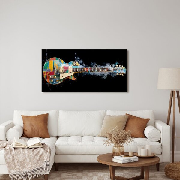 Obraz farebná elektrická gitara