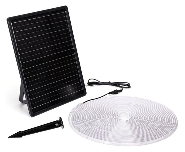 Aigostar - stmievateľný solárny LED pás/20W/3,2V 20 m 2700K IP65 + diaľkový ovládač