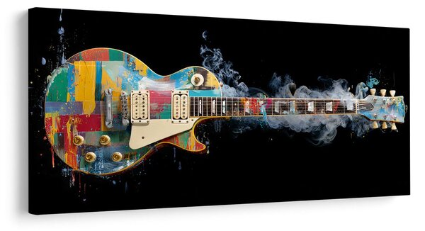 Obraz farebná elektrická gitara