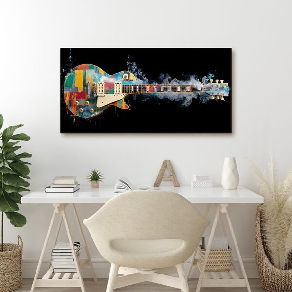 Obraz farebná elektrická gitara