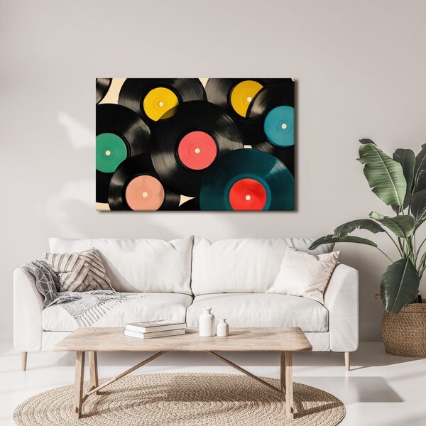 Obraz hudobné retro vinylové platne